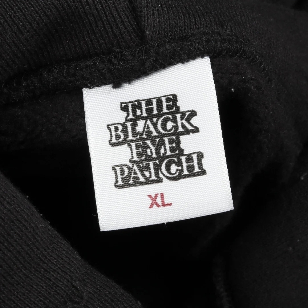 Black Eye Patch OG Labels in Shape Pullover Hoodie XL Japanese Streetwear - Picture 3 of 9